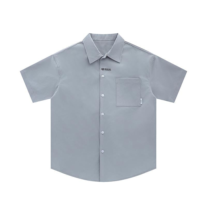 Plain Oversized Short Sleeve Shirt