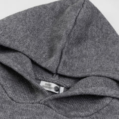 Knitted Removable Sleeves Hoodie