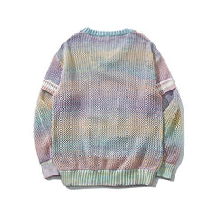 Gradient Colored Knitted 24 Sweater