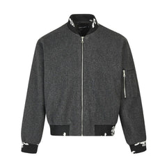 Unisex Zipper Bomber Jacket