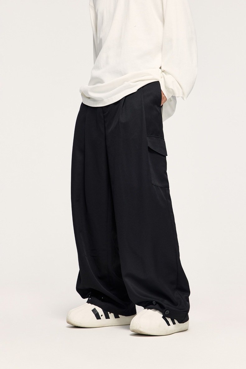 Double Pleated Outdoor Suit Trousers