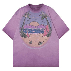 Summer Beach Oversized T-Shirt