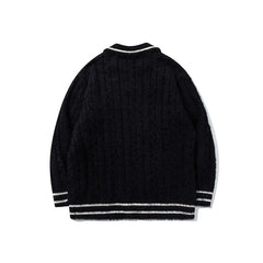 Knitted Polo Heavy Sweater