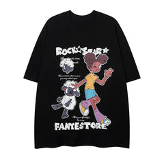 Sheep And Shepherd Girl T-Shirt