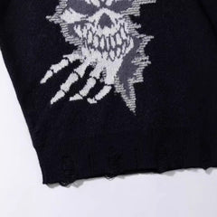Skull Door Jacquard Sweater