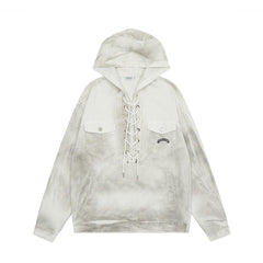 Half-Denim Washed Hoodie