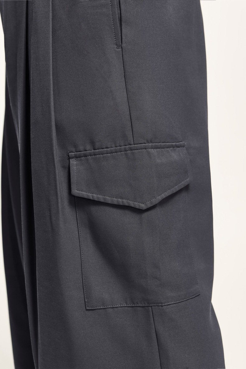 Double Pleated Outdoor Suit Trousers