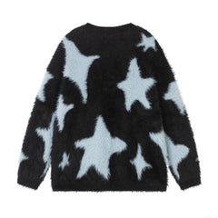 Fur Stars Knitted Sweater