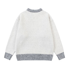 Knitted Love Cat Loose Sweater