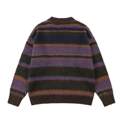 Striped Knitted Rainbow Cardigan