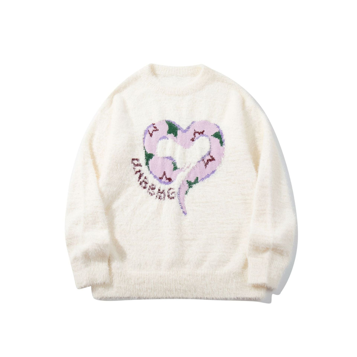 Snake-Shaped Love Crewneck Sweater