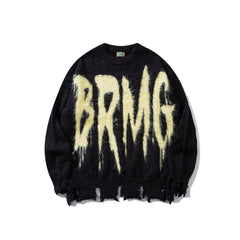 BRMG Retro Alphabet Knit Sweater