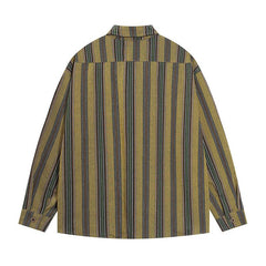 Vintage Retro Stripe Tie Shirt