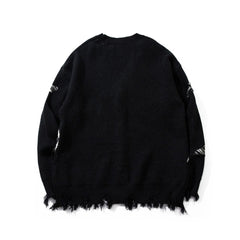 Spooky Signs Knitted Cardigan Sweater