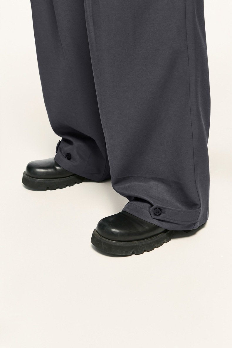 Double Pleated Outdoor Suit Trousers