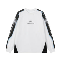 Racing Style Retro Loose Sweater