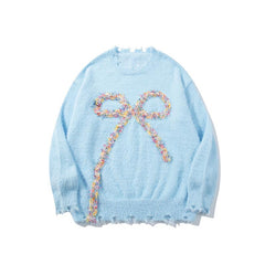 Retro Bow Knit Sweater