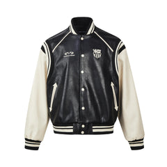 Baseball Leather Basic Jacket