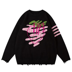 Yummy Strawberry Knitted Sweater