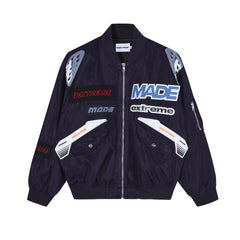 American Street Stamp Letter Racing Jacket
