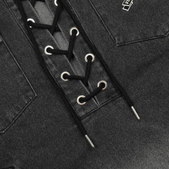 Half-Denim Washed Hoodie