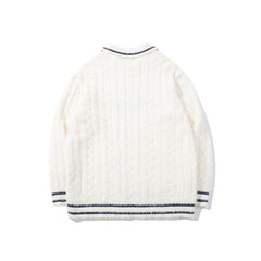 Knitted Polo Heavy Sweater