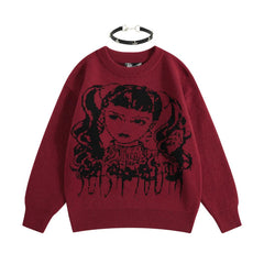 Angry Anime Girl Sweater