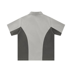 Y2K "Refuse Change" Patchwork Shirt