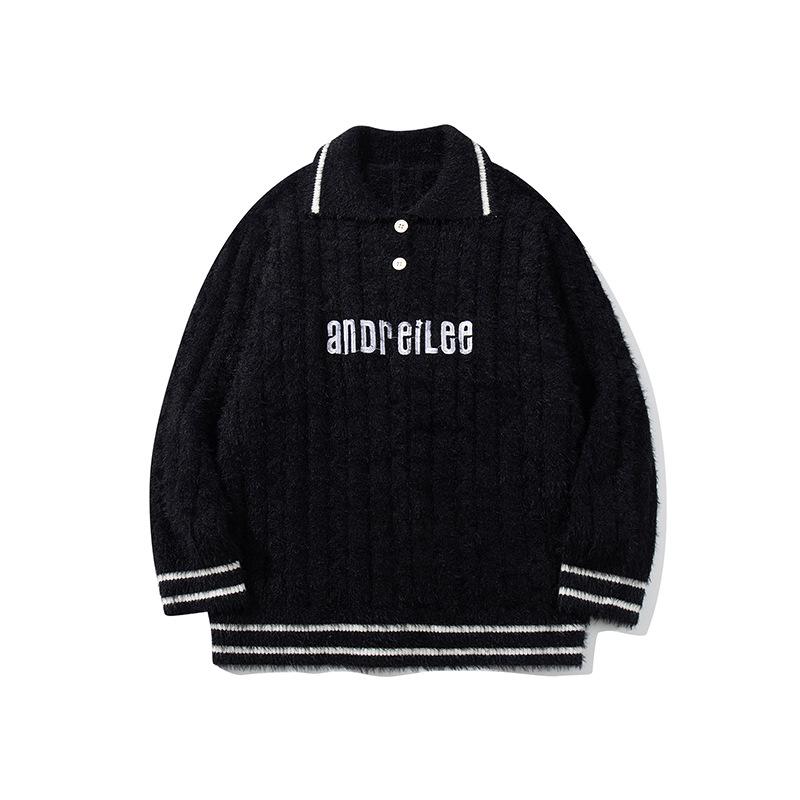 Knitted Polo Heavy Sweater