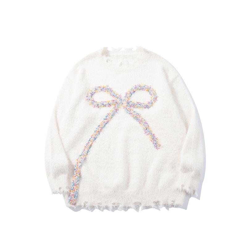 Retro Bow Knit Sweater