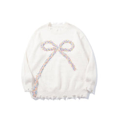 Retro Bow Knit Sweater