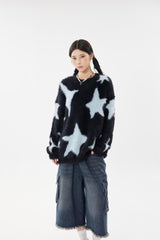Fur Stars Knitted Sweater
