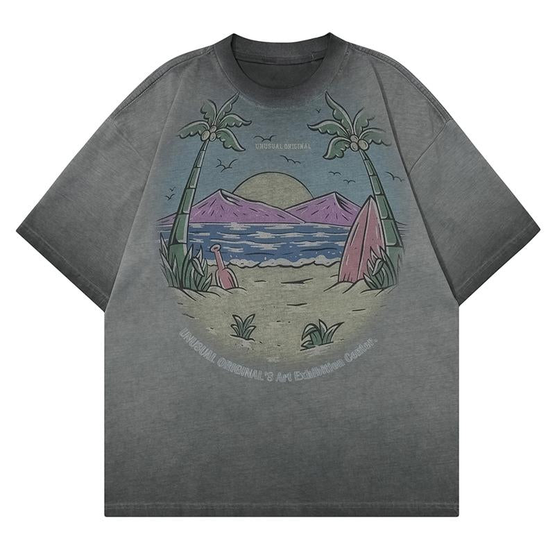 Summer Beach Oversized T-Shirt