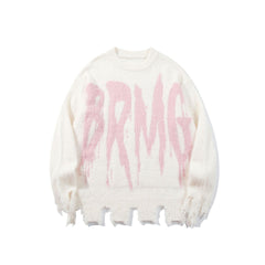 BRMG Retro Alphabet Knit Sweater
