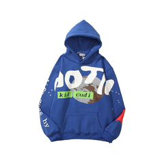 Kid Cudi Letter Foam Fleece Hoodie