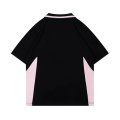 Letter Print Racing Style T-Shirt