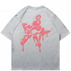 Letter Star Graphic T-Shirt