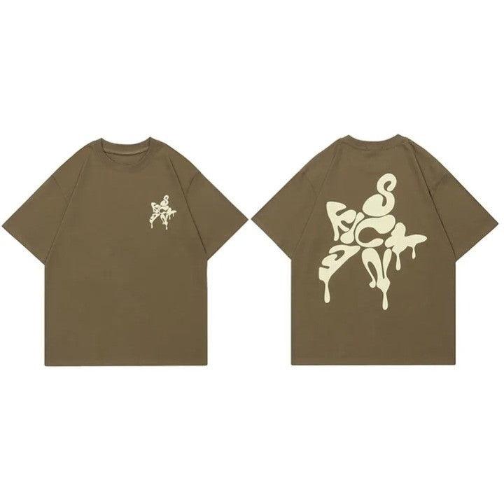 Letter Star Graphic T-Shirt