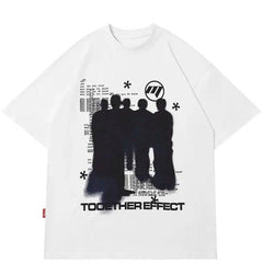 Y2k Grunge Silhouette Graphic T-shirt