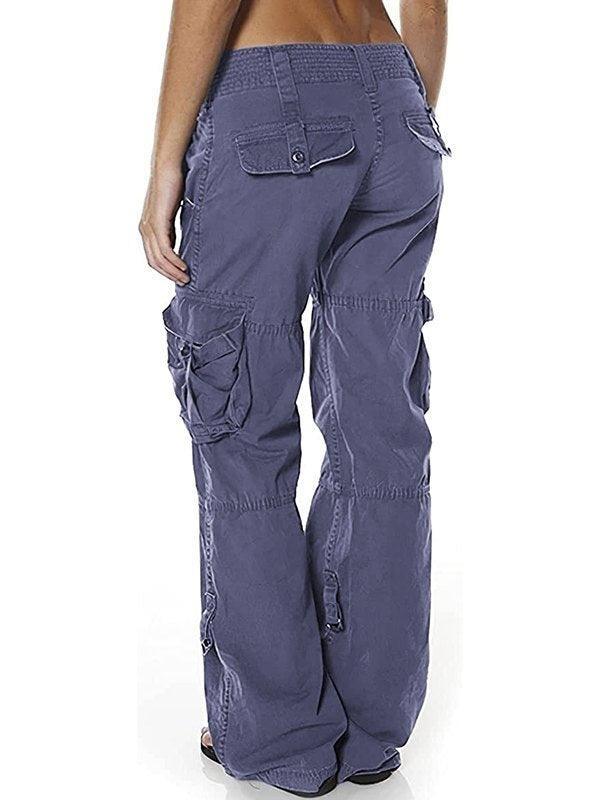 Low Waist Baggy Parachute Cargo Pants