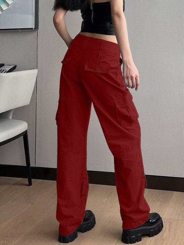 Low Waist Baggy Parachute Cargo Pants - HouseofHalley