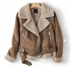 Luxury Aviator Shearling Bomber Jacket