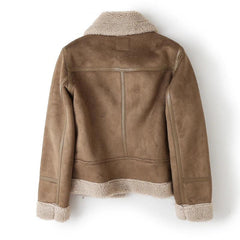 Luxury Aviator Shearling Bomber Jacket