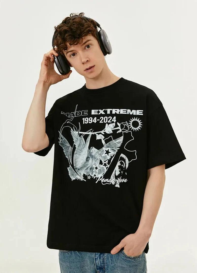 "MADE EXTREME" Black Graphic T-Shirt