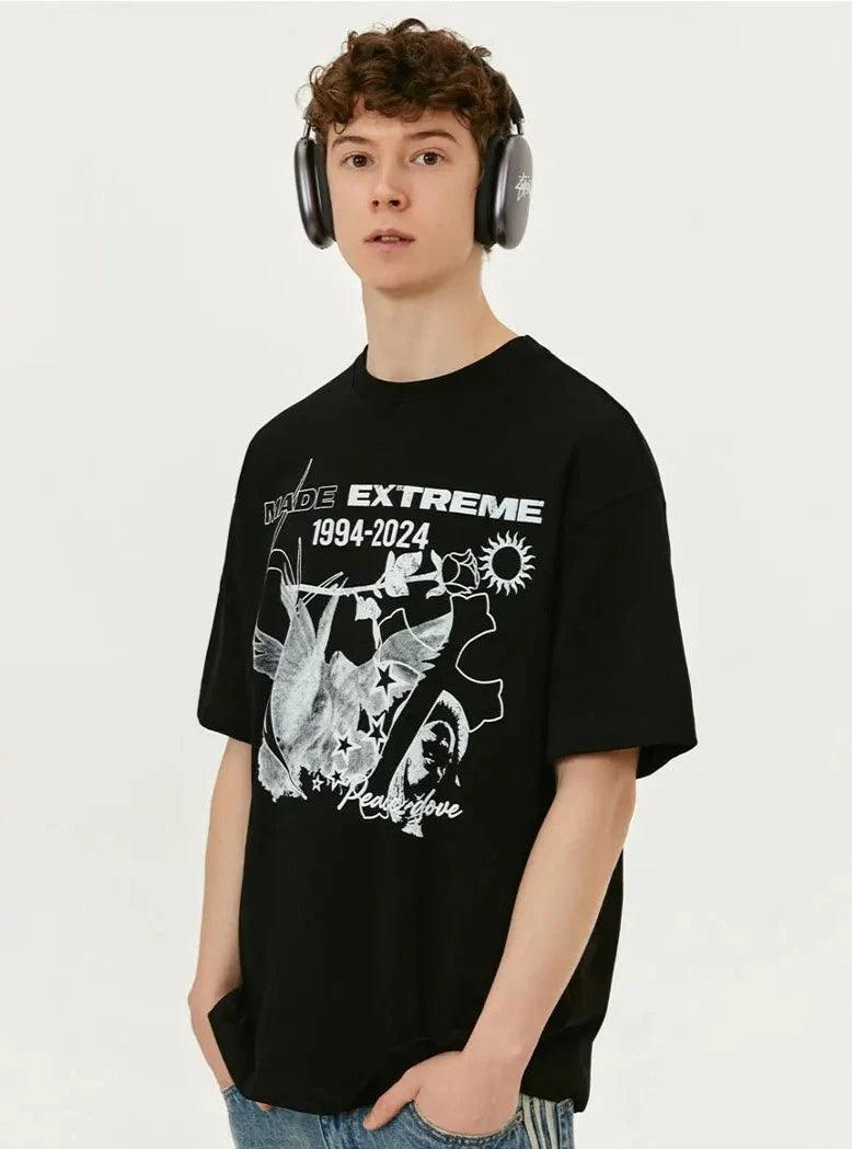 "MADE EXTREME" Black Graphic T-Shirt