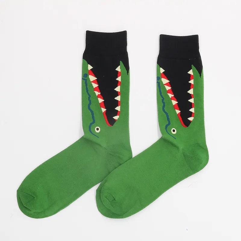 Men's Cotton Socks Warm Print Animal Dinosaur Funny Winter Women's Set Gifts Sock From The Factory Dropshipping Contact Us