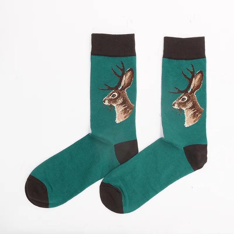 Men's Cotton Socks Warm Print Animal Dinosaur Funny Winter Women's Set Gifts Sock From The Factory Dropshipping Contact Us