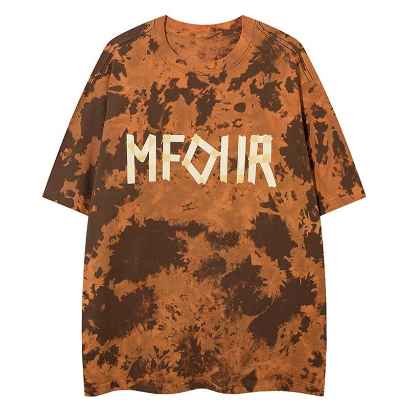 "MFOIIR" Tie Dye Oversized T-Shirt