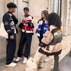 Motorcycle Baseball Jacket