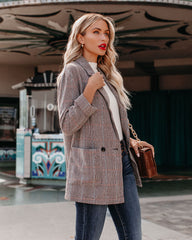 Muir Pocketed Plaid Blazer